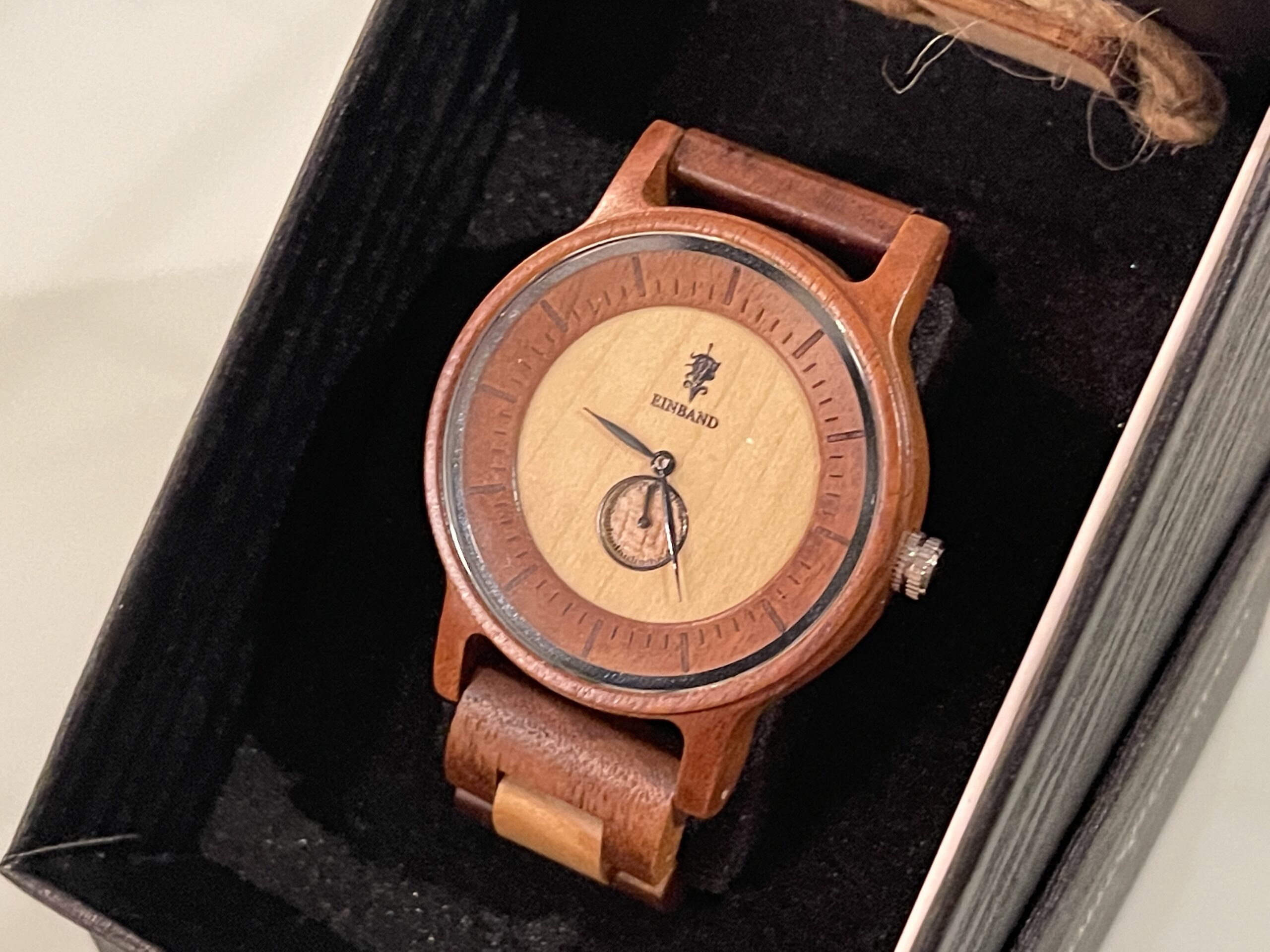 EINBAND Mond Acacia & Maplewood 木製腕時計