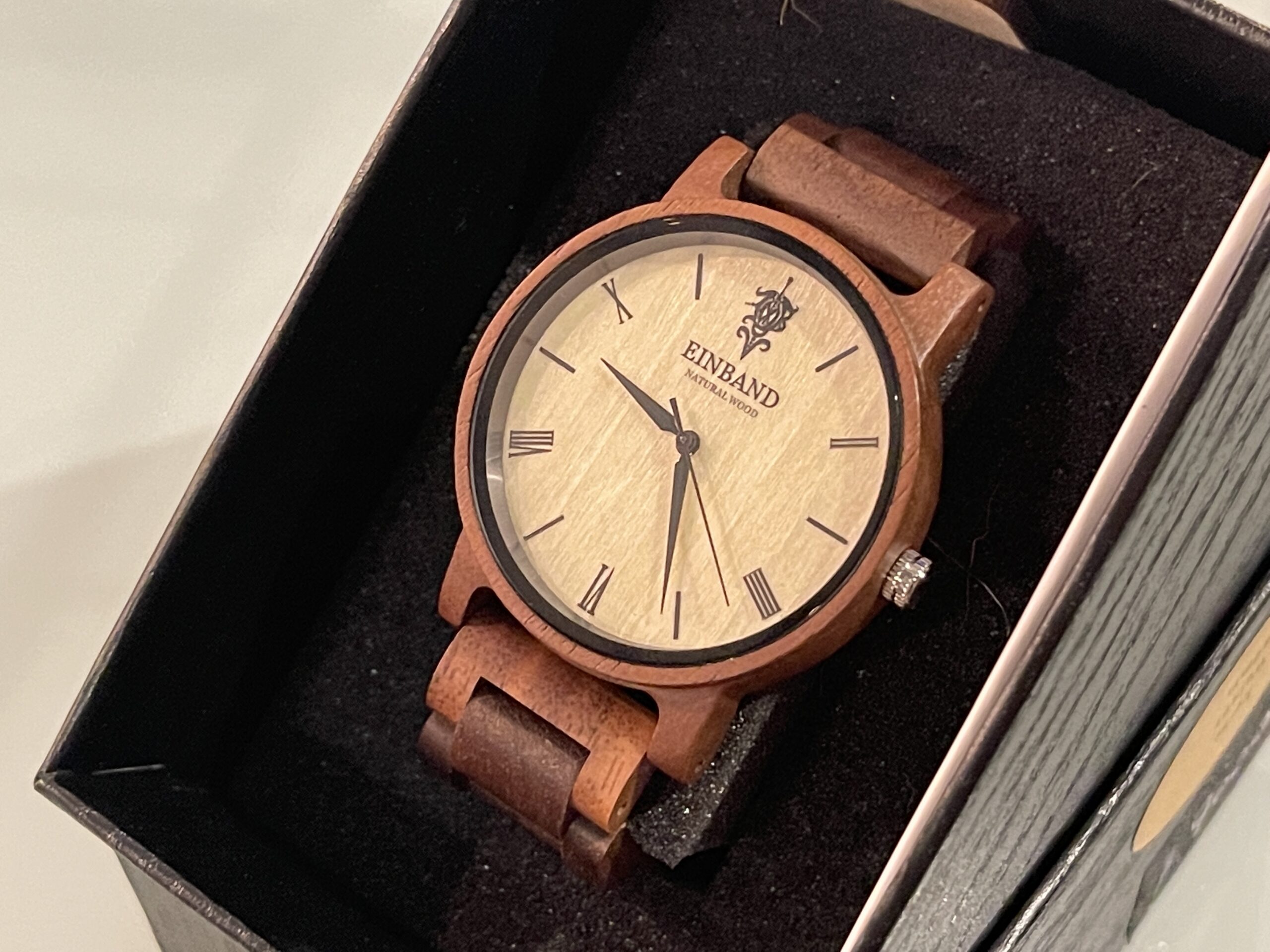 EINBAND Reise Walnut 木製腕時計