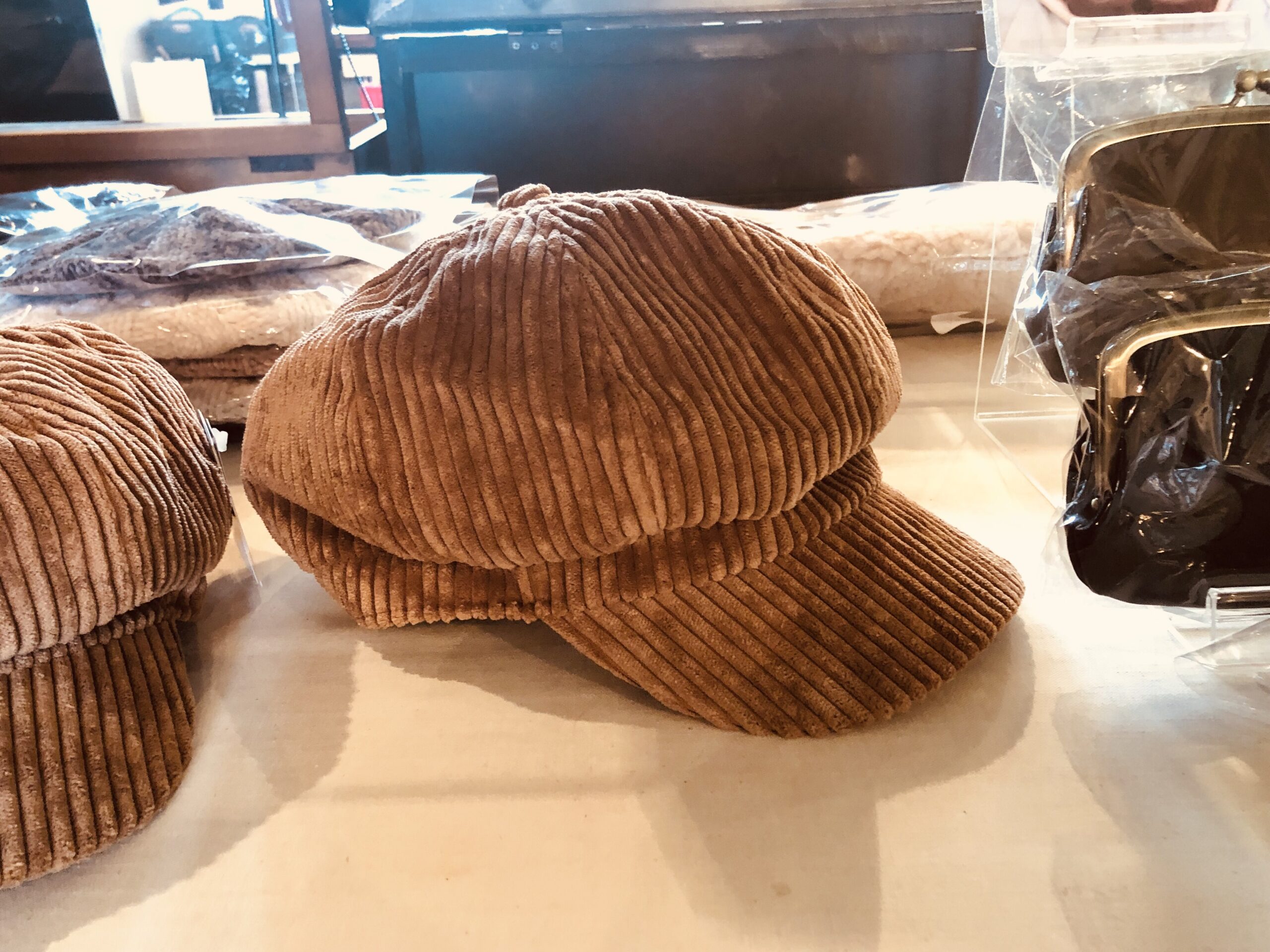 コーデュロイキャスケット