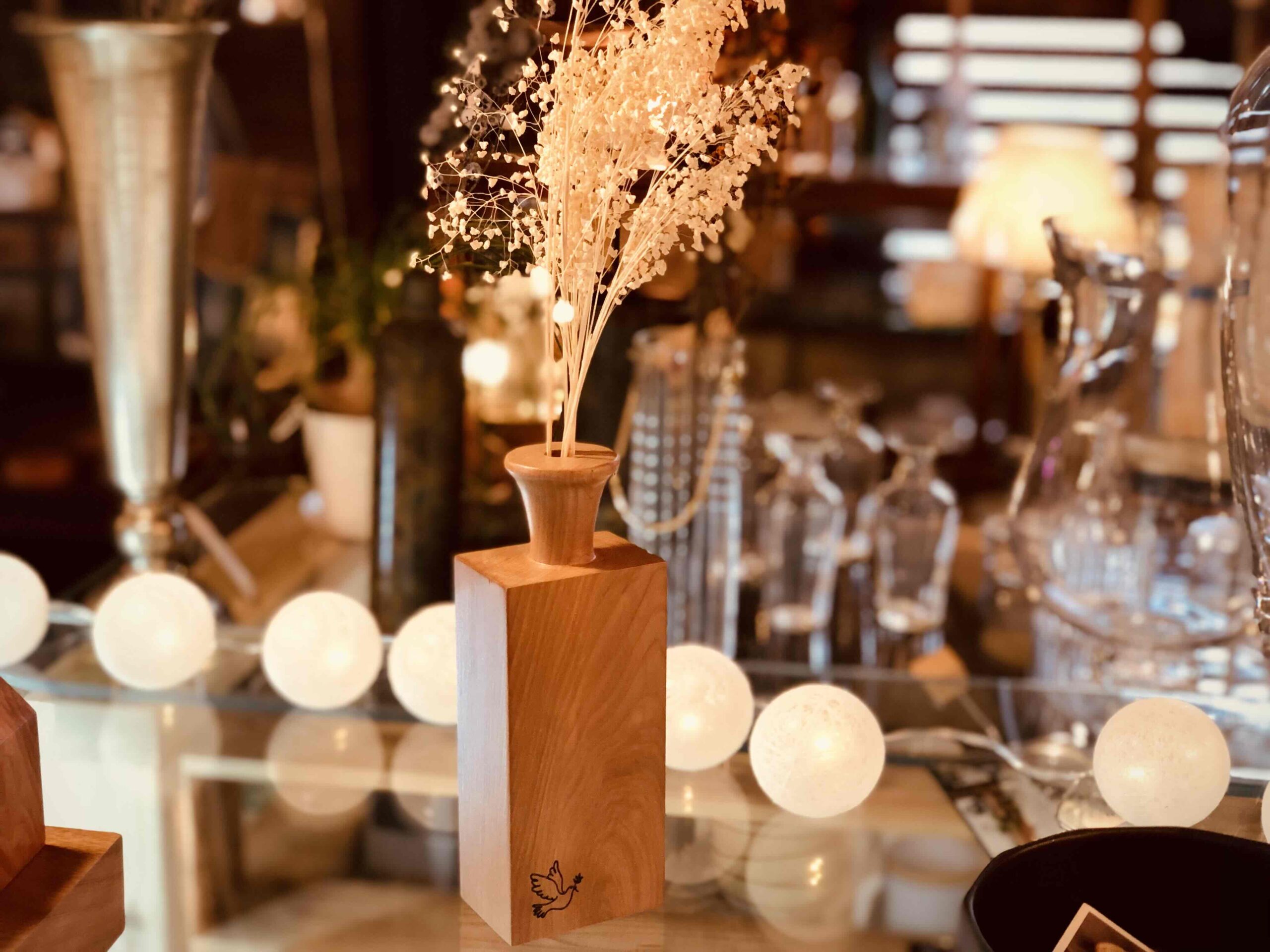 ウッドフラワーベース