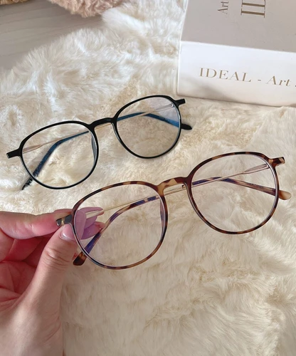 ボストン型伊達メガネ