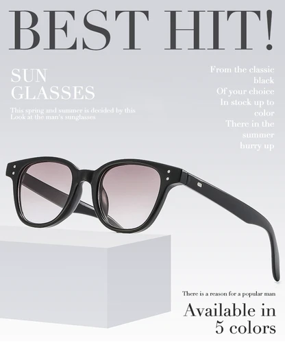 ウェリントン型サングラス