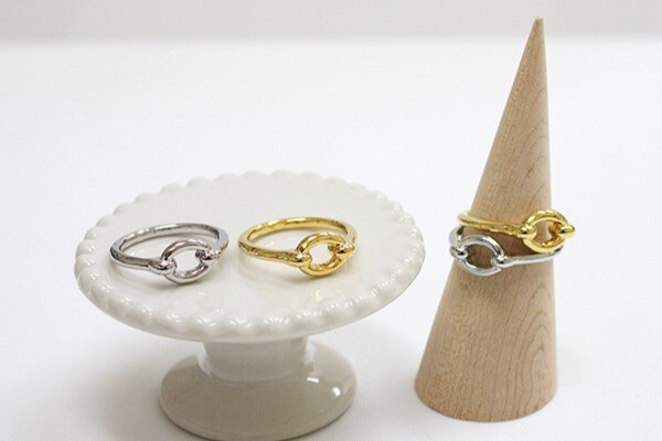 メタルサークルデザインリング