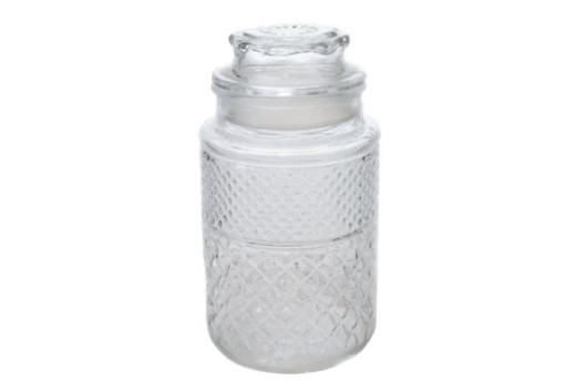 キャニスター ダイヤ柄 ラウンドL