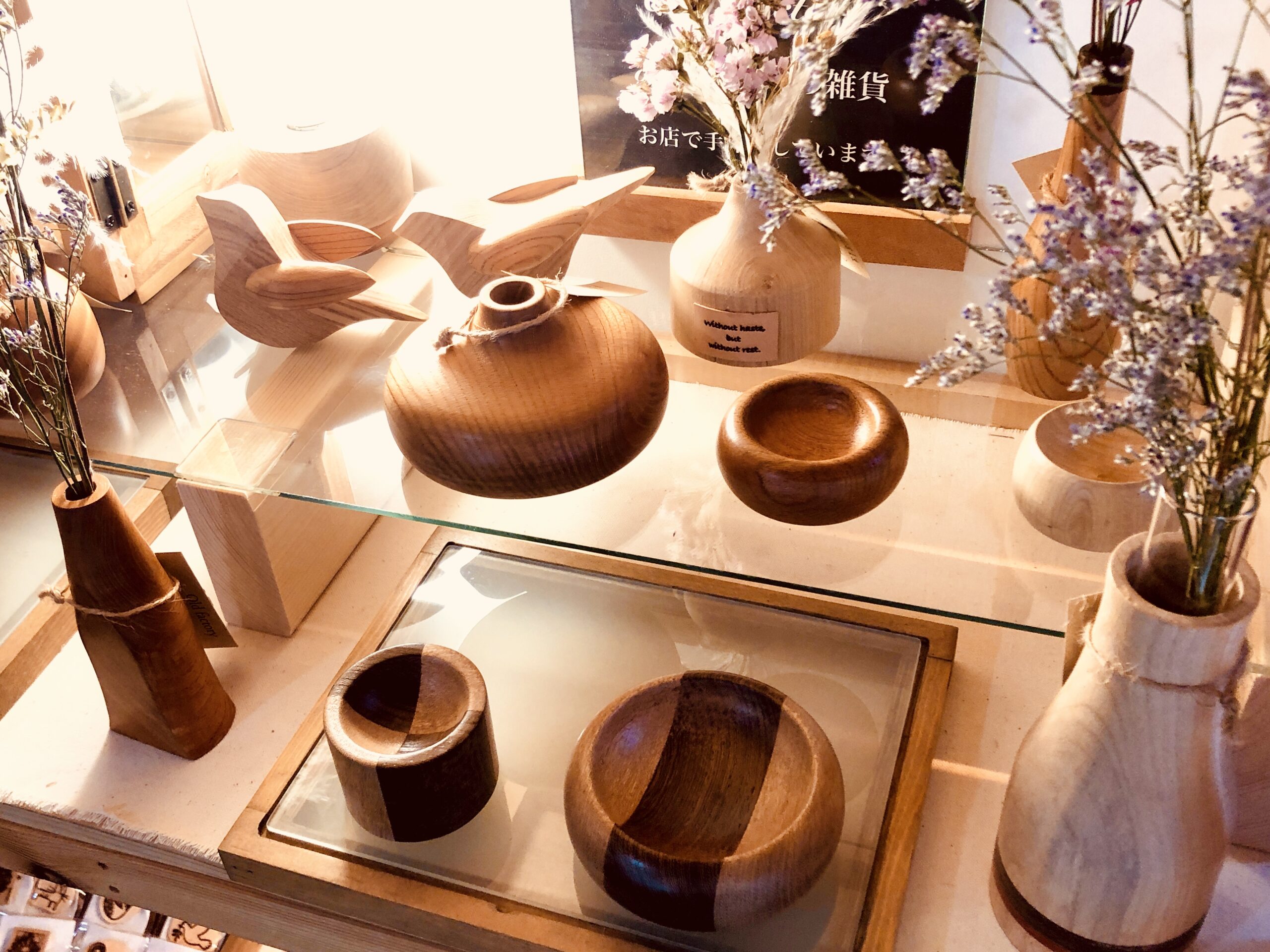 ウッドフラワーベース
