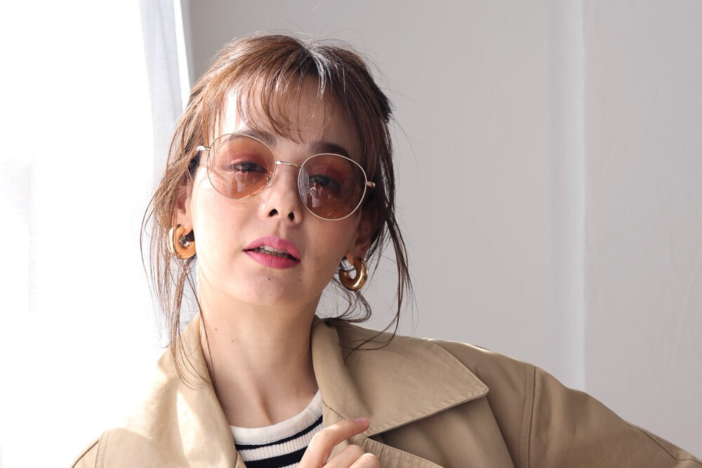 ボストン型 サングラス メタルフレーム 