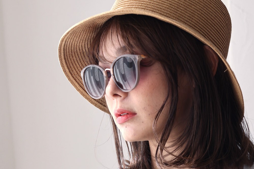 ボストン カラーレンズ サングラス 