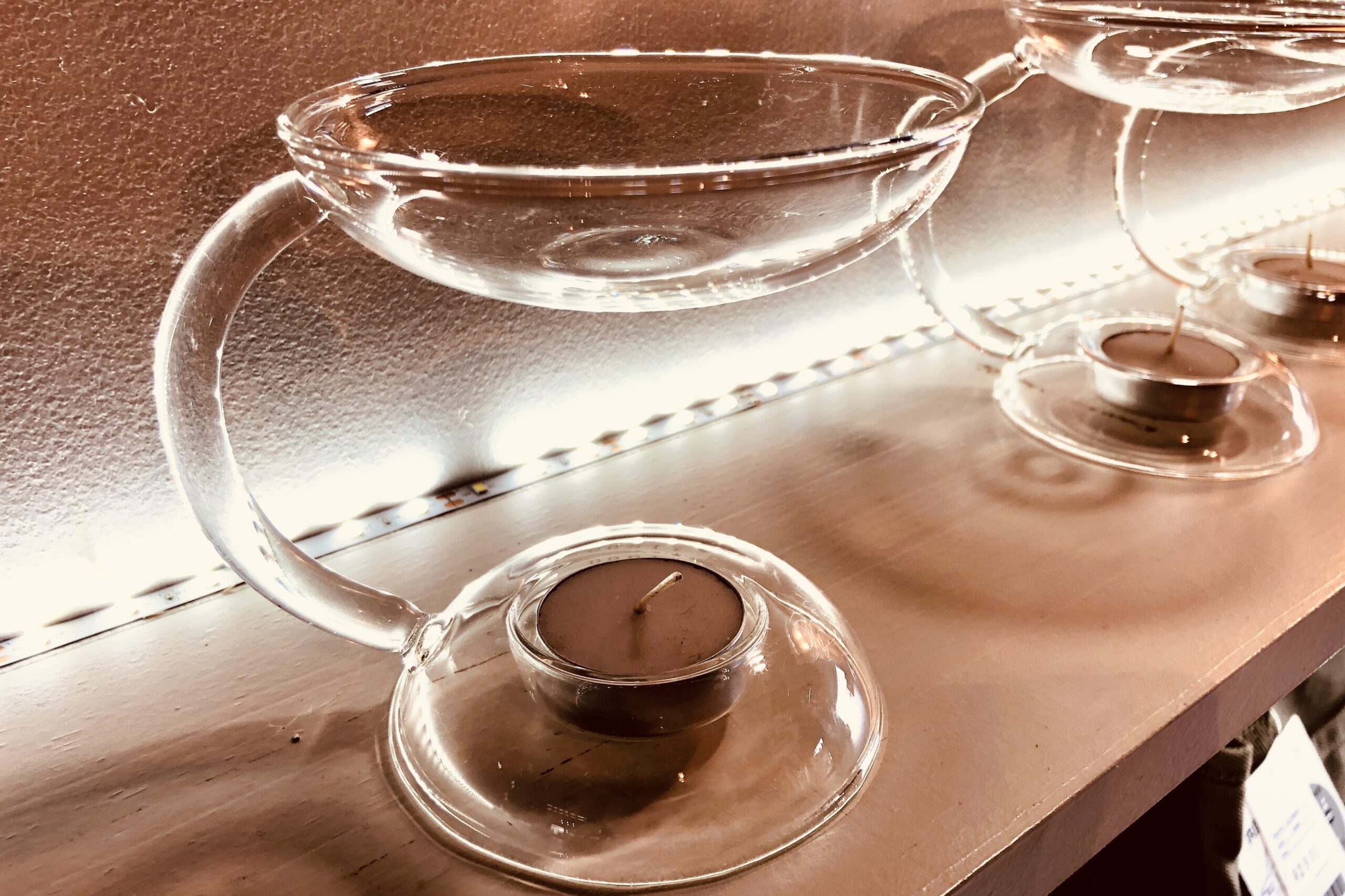 ガラススタンドアロマポット