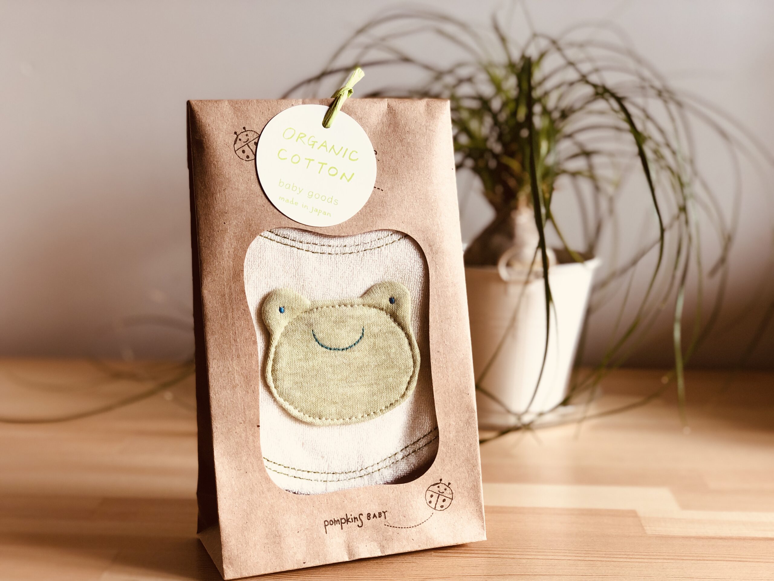 ミニスタイ「かえる」国産オーガニックコットン100％