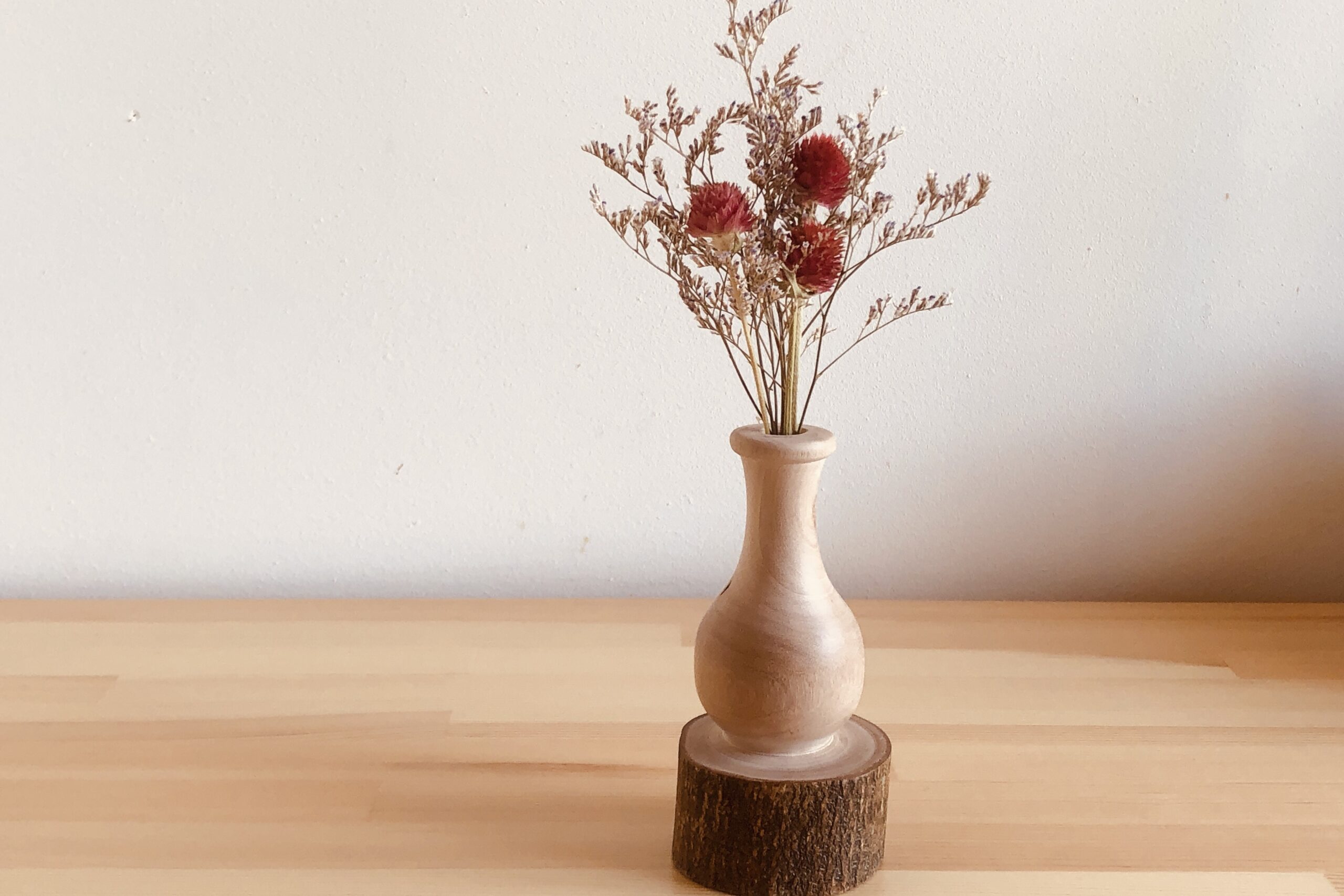 ウッドフラワーベース