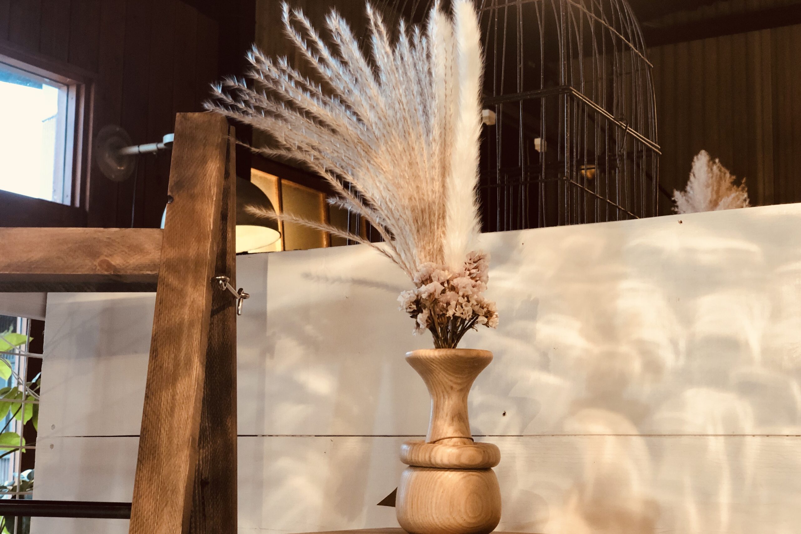 ウッドフラワーベース