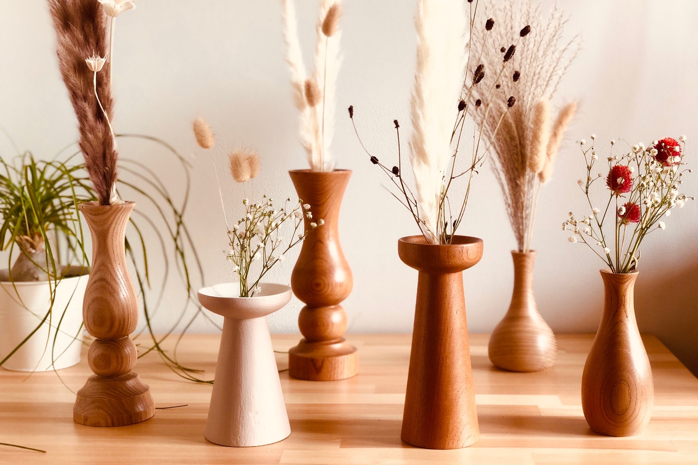 ウッドフラワーベース