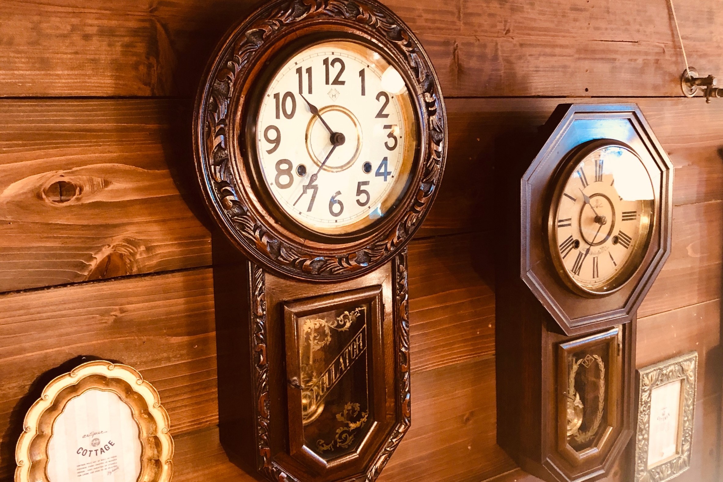 大正時代　愛知時計と精工舎の掛け時計