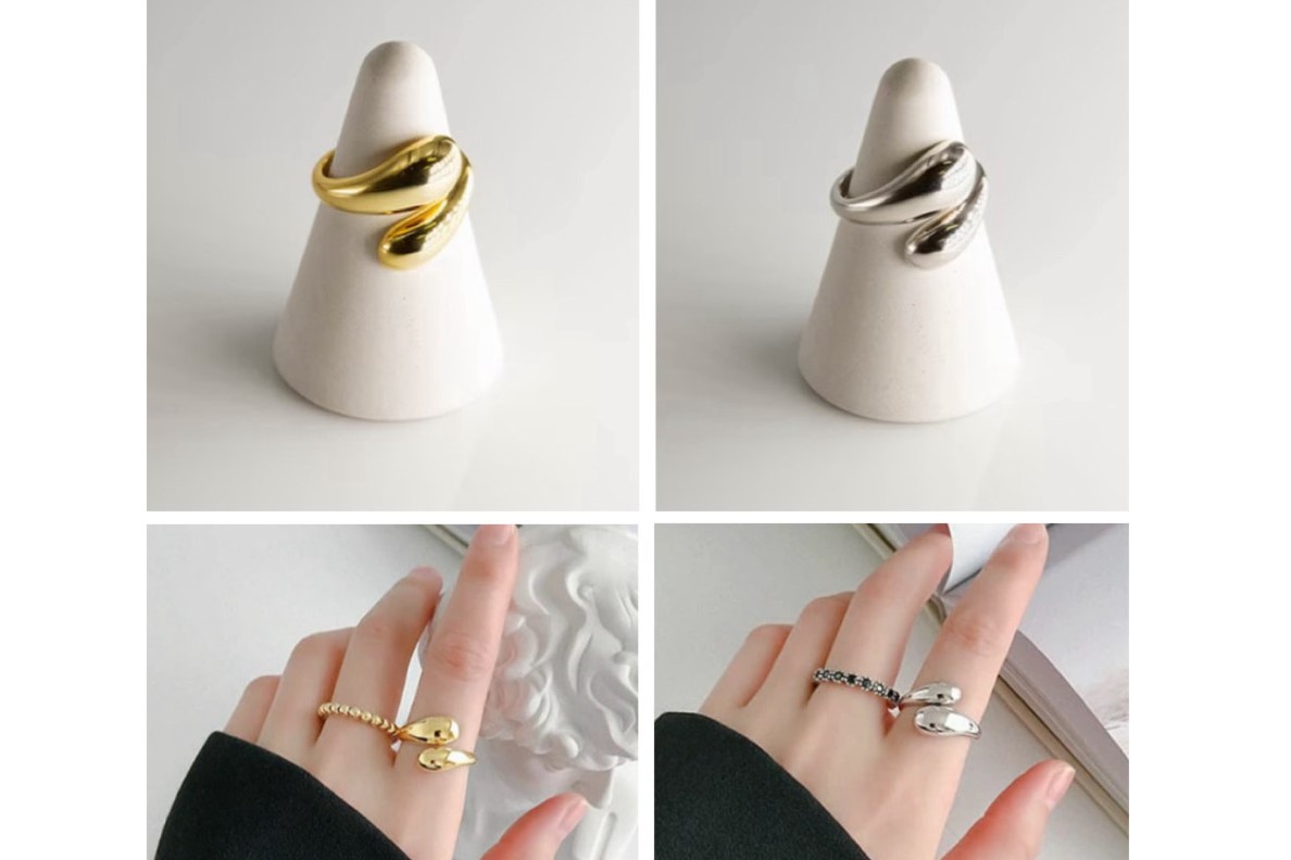 シルバー925ボリュームオープンリング