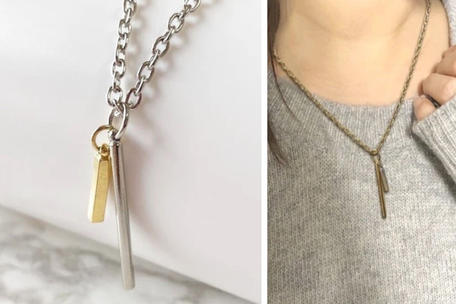 ダブルモチーフネックレス