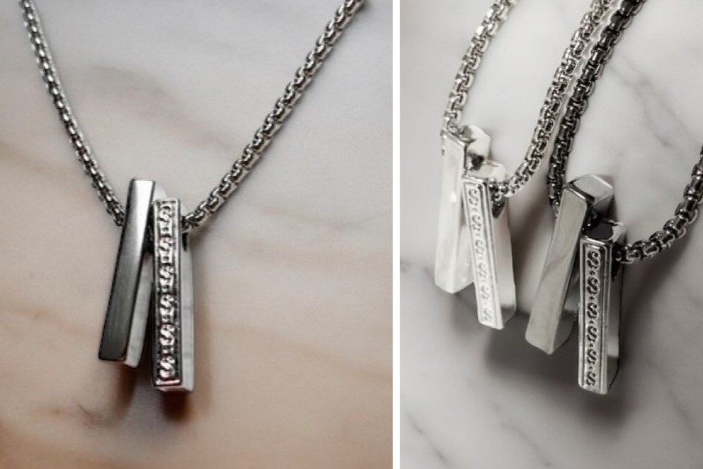 ダブルモチーフネックレス