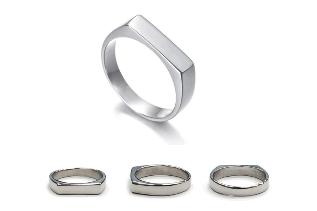 ステンレスナローサーフェイスリング
