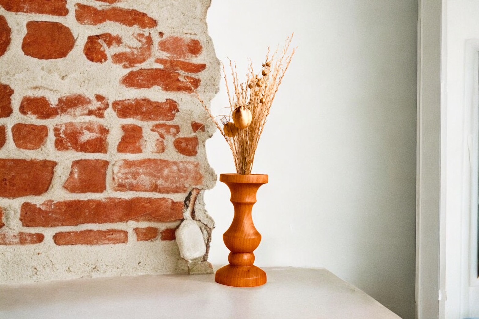 ウッドフラワーベース