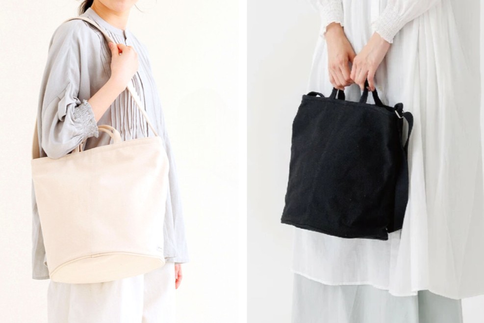 帆布丸底2wayバッグ