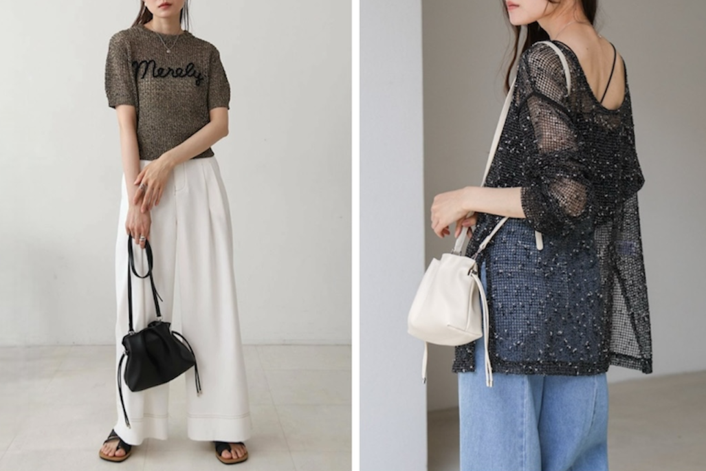 巾着ショルダーバッグ