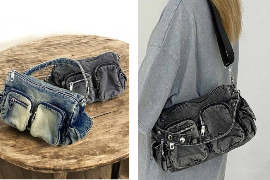 デニム2WAYショルダーバッグ
