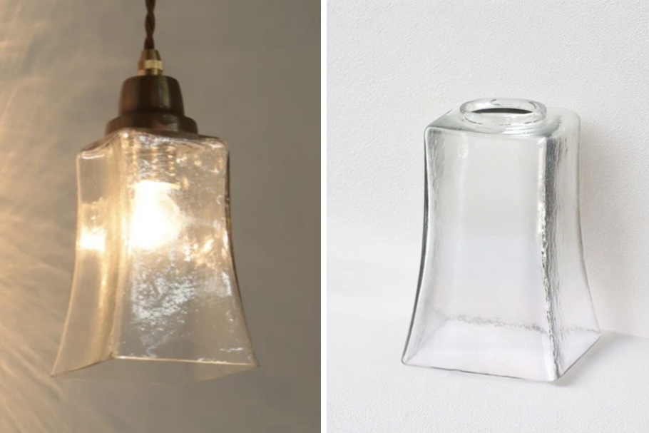 ガラスシェードペンダントランプ